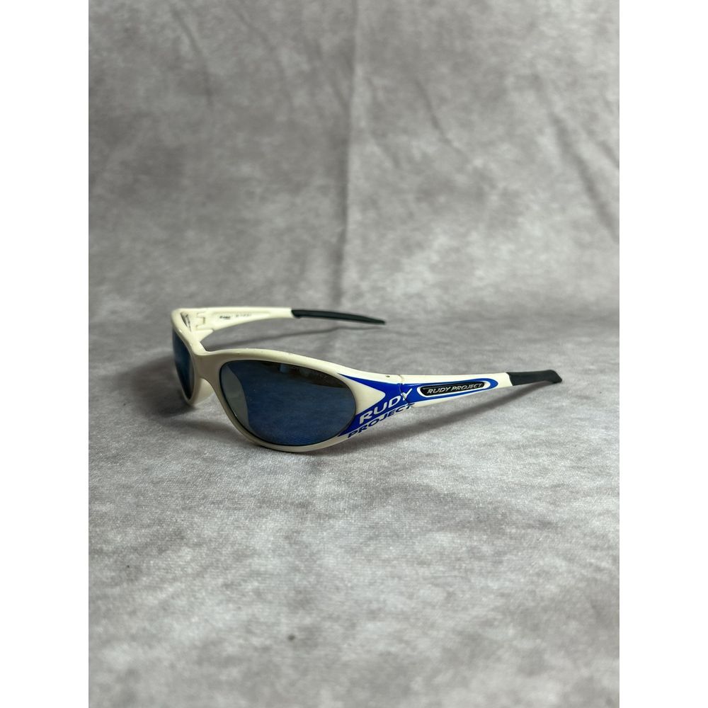 Rudy Project GRAAL White Sunglasses‎ W/ Blue Lenses SN 71 07 24 R